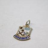 Sterling Silver Brodick Enamel Souvenir Charm Pendant Vintage c1970