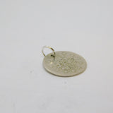 Sterling Silver 20th Century Egyptian Coin Charm Pendant Vintage c1970