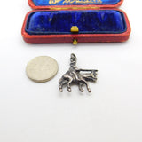 Sterling Silver Mounted Solider Charm Pendant Vintage c1970