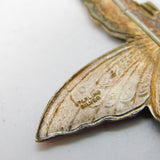 Sterling Silver & Colourful Enamel Butterfly or Moth Brooch Antique c1940 Deco