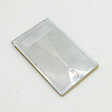 Art Deco Silver Plated Engine Turned 'Shopping List' Book Antique c1940s