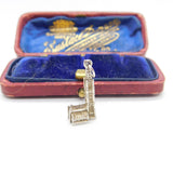 Sterling Silver Big Ben London Charm Pendant Vintage c1970