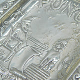 Victorian Sterling Silver Mr Punch Novelty Pin Dish Antique 1896 Birmingham