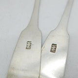 Scottish Provincial Aberdeen Victorian Set of Sterling Silver Teaspoons Antique
