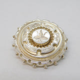 Victorian Sterling Silver Aesthetic Movement Sweetheart Brooch Antique c1880s