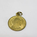 Early 20th Century Gilt Metal Religious Lord's Prayer Charm Antique c1920