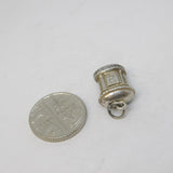 Sterling Silver British Postbox Charm Pendant Vintage c1970