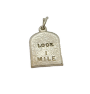 Sterling Silver Looe Milestone Charm Pendant Vintage c1970