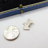 Sterling Silver West Highland Terrier Outline Charm Pendant Vintage c1970