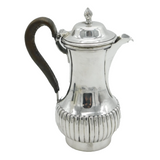 George III Sterling Silver Fluted Hot Water Jug Antique 1765 London