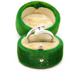 Sterling Silver CZ Set Crossover Ring Vintage c1970 Size L