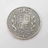 Queen Victoria Silver Young Head Crown Coin 1844 Star Stop Edge Antique