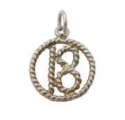 Sterling Silver 18th Birthday Charm Pendant Vintage c1970s