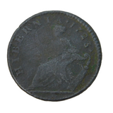 George I Irish Halfpenny Hibernia Coin Antique 1723 Fair Condition