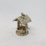 Sterling Silver Wishing Well Charm Pendant Vintage c1970