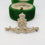 WWII Sterling Silver Royal Artillery Sweetheart Brooch Antique c1940