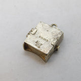 Nuvo Sterling Silver Opening Bookcase Charm Pendant Vintage c1970s