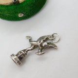 Sterling Silver Eros the Archer Charm Pendant Vintage c1970