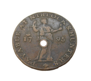 George III Copper 'Niblock & Hunter's of Somerset' Halfpenny Token Antique 1795