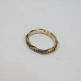Sterling Silver Marcasite Twist Style Art Deco Band Ring Antique c1930 Size R