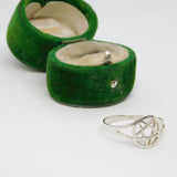 Sterling Silver Pentagram Design Ring Vintage c1970 Size T