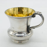 George III Old Sheffield Silver Plated Heraldic Christening Mug Antique c1800