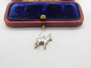 Sterling Silver Little Alpine Goat or Ibex Charm Pendant Vintage c1970
