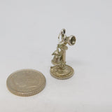 Sterling Silver Traditional Telephone Charm Pendant Vintage c1970