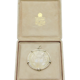 Boxed Sterling Silver The Ashes Centenary Medallion Vintage 1977