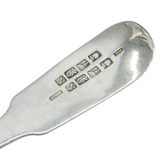 Irish George III Sterling Silver Double-Hallmarked Serving Spoon Antique Dublin
