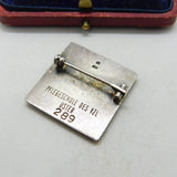 Swiss Nursing "Pflegeschule des VZL Uster" Silver Brooch Pin Vintage 1974