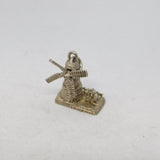 Sterling Silver Windmill Charm Pendant Vintage c1970