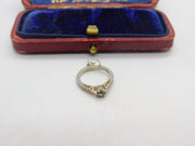 Sterling Silver Engagement Ring Charm Pendant Vintage c1970