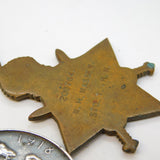 WW1 Medal Trio Telegraphist M. Solomon RNVS War, Victory & 1914/15 Star Medal