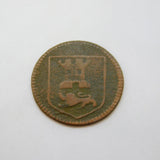 17th Century Copper 'Norwich Farthing' Coin Token Antique 1670 Fair Condition