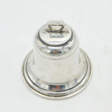 Edwardian Sterling Silver Novelty Ship's Bell Inkwell Antique 1910 Birmingham