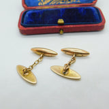 Victorian 9ct Gold, Turquoise & Pearl Set Dress Cufflinks Antique c1860