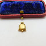 Marriage Wedding Bell 9ct Yellow Gold Charm or Pendant Vintage 1984