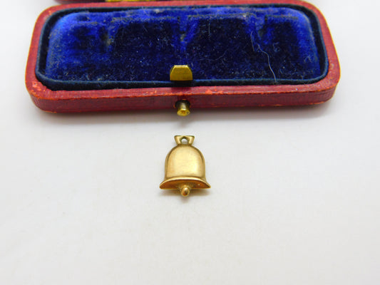 Marriage Wedding Bell 9ct Yellow Gold Charm or Pendant Vintage 1984