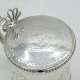 George III Sterling Silver Labelled 'Mustard' Pot Antique 1765 London