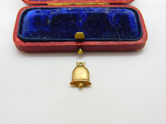 Marriage Wedding Bell 9ct Yellow Gold Charm or Pendant Vintage 1984