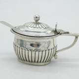 George III Sterling Silver Fluted Pattern Mustard Pot Antique 1810 London