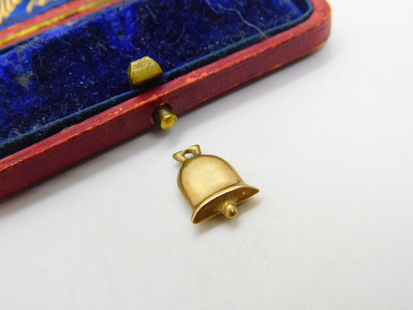 Marriage Wedding Bell 9ct Yellow Gold Charm or Pendant Vintage 1984