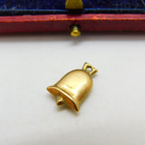Marriage Wedding Bell 9ct Yellow Gold Charm or Pendant Vintage 1984