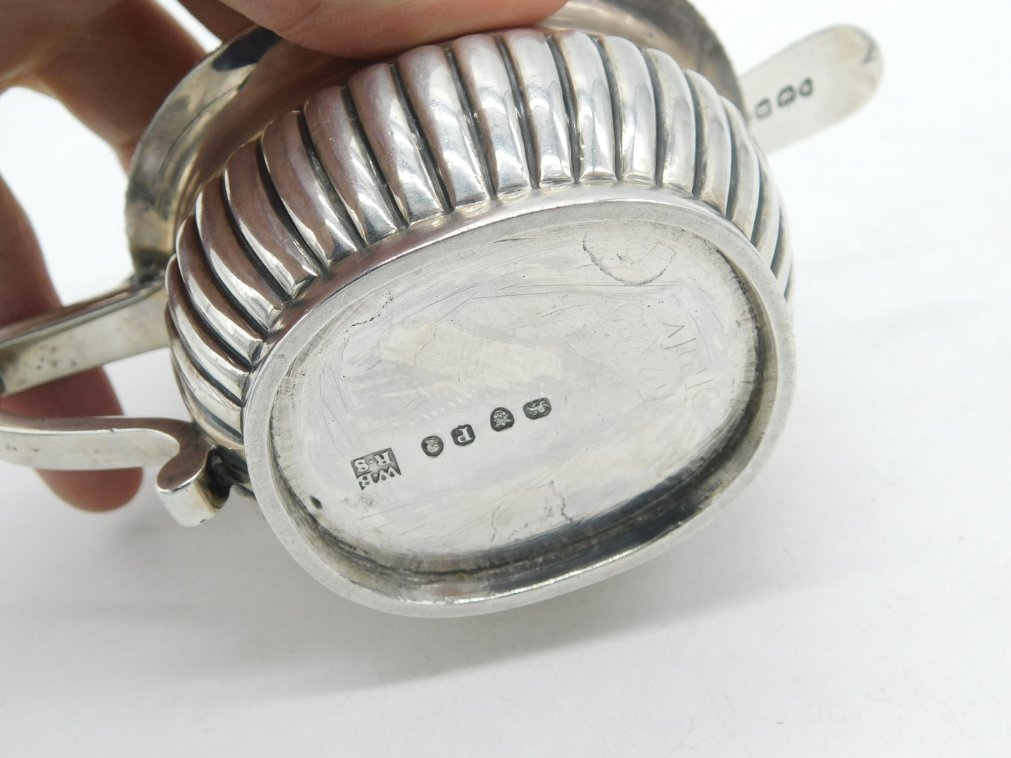 George III Sterling Silver Fluted Pattern Mustard Pot Antique 1810 London