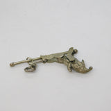 Victorian White Metal Articulated Mr. Punch Novelty Charm Antique c1880