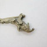 Victorian White Metal Articulated Mr. Punch Novelty Charm Antique c1880