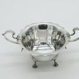 Edwardian Sterling Silver Art Nouveau Pattern Sugar Bowl Antique 1908 Birmingham