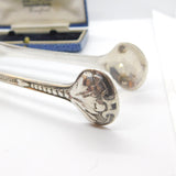C19th Russian Silver .875 Sugar Tongs Floral Antique 1857 Carl Gustav Ekqvist