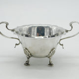 Edwardian Sterling Silver Art Nouveau Pattern Sugar Bowl Antique 1908 Birmingham